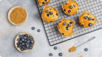 Cassava Flour Blueberry Muffins