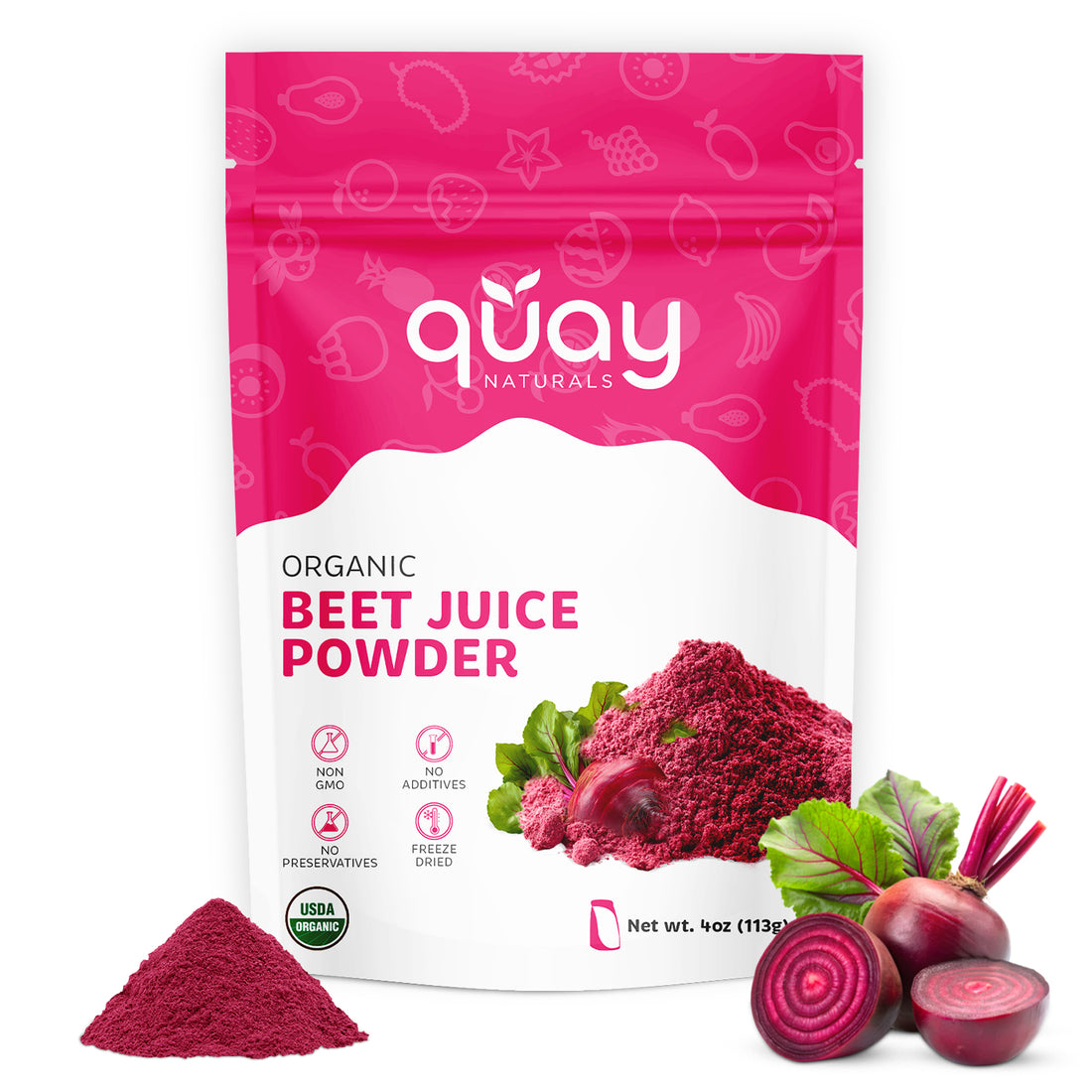 Quay Naturals Organic Beet Juice Powder Packet