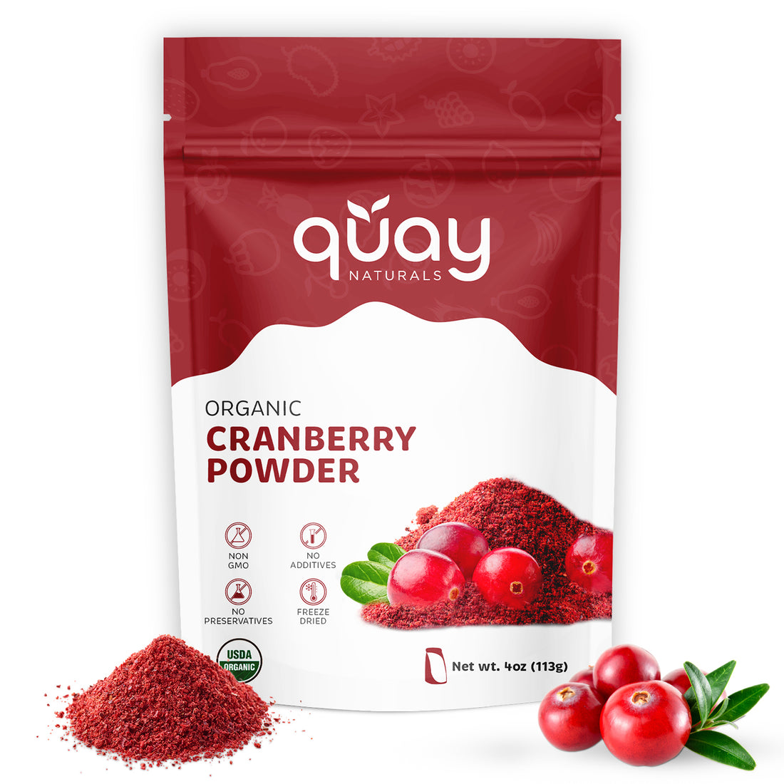 Organic Cranberry Powder Front Side