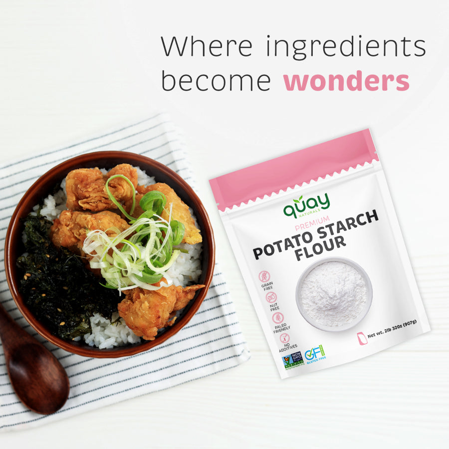Quay’s potato starch, perfect for crispy coatings in cooking