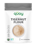 Quay Organic Tigernut Flour packaging front side on a white background