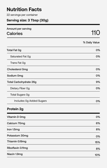 All Purpose Flour Nutrition Facts