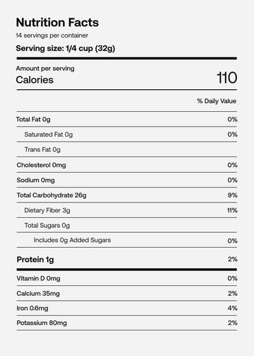 Casava Flour Nutrition Facts