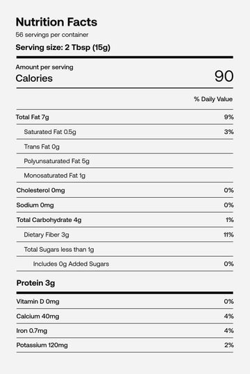 Flaxeed Nutrition Facts