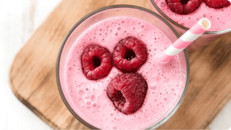 Raspberry Vanilla Smoothie with Xanthan Gum