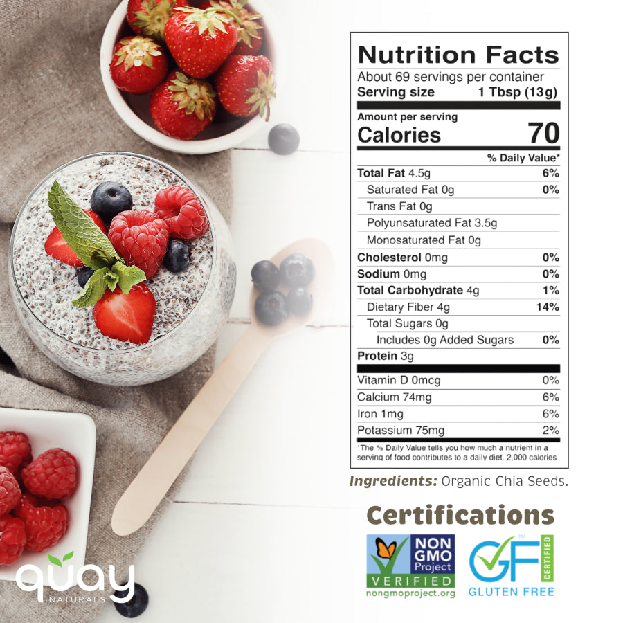 Shop Organic Chia Seeds for Health Benefits | Quay Naturals