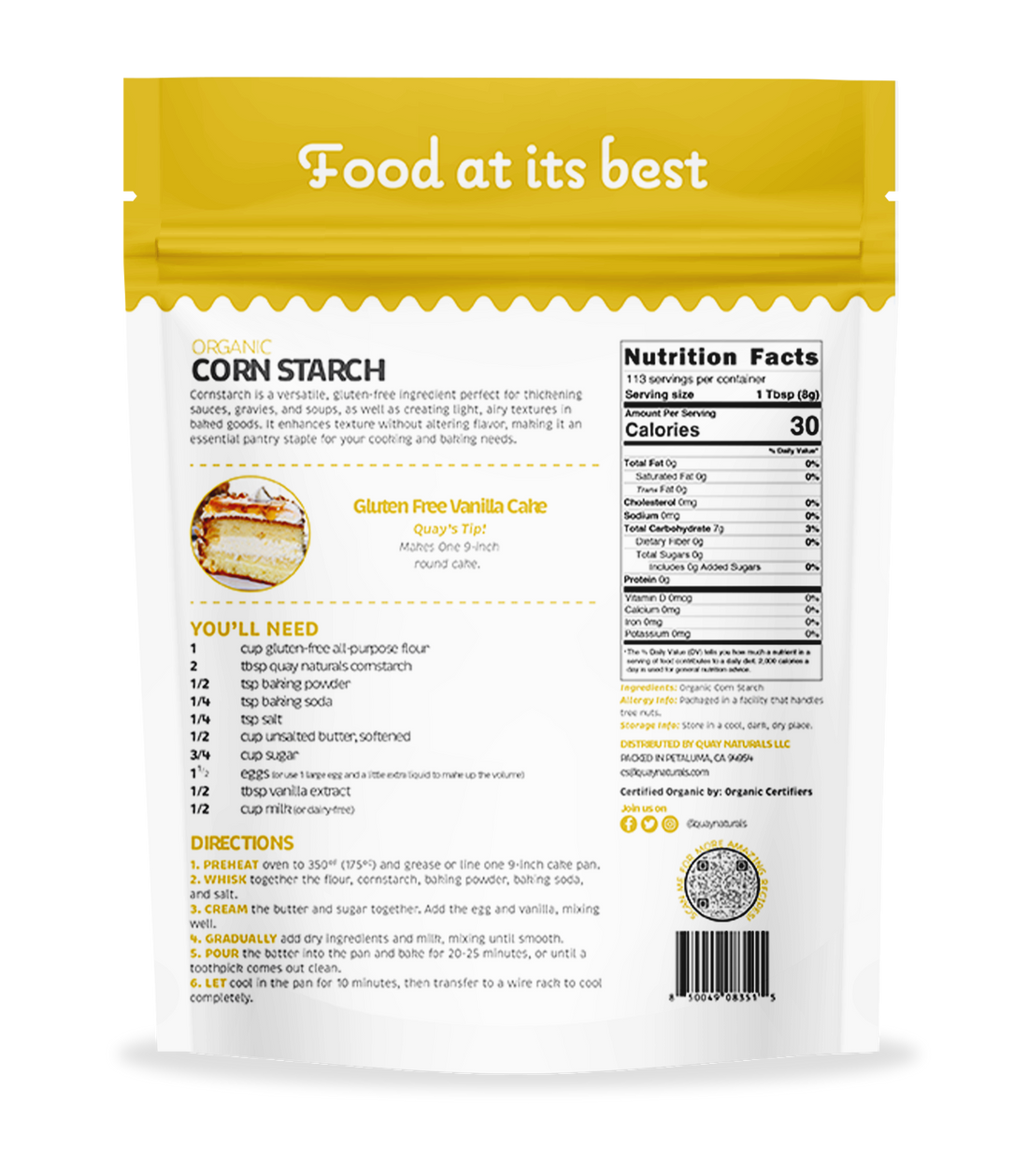 Organic Corn Starch