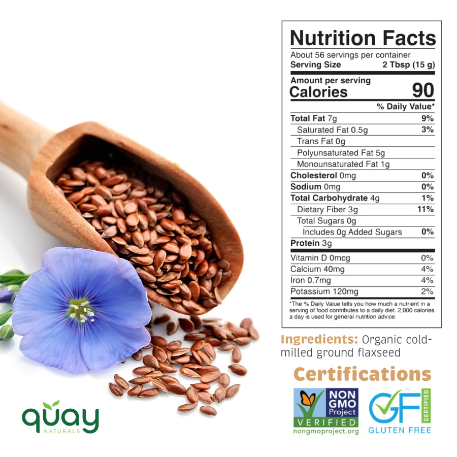 Organic Ground Flax Seed – Healthy, Fiber-Rich Superfood – Quay
