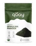 Quay Naturals Organic Spirulina Powder packaging on a white background