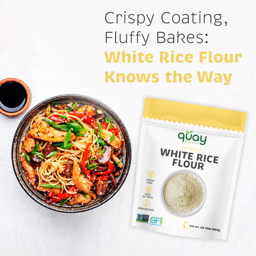 Quay’s rice flour made from finely milled long-grain rice